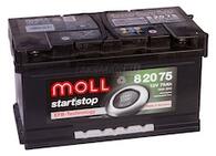 Аккумулятор автомобильный MOLL EFB 75R 760A (о.п.)