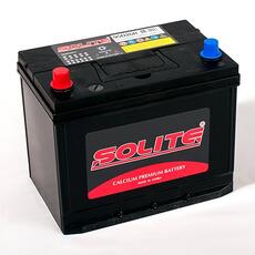 Аккумулятор автомобильный SOLITE 85 А/ч, п.п. 95D26R с бортиком (нижним креплением)