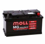 Аккумулятор автомобильный MOLL MG 80SR 750A (о.п.) низкий