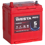 Аккумулятор автомобильный WESTA RED Asia 42Ah B19R (п.п.)
