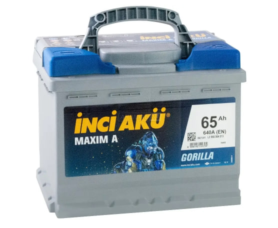 Аккумулятор автомобильный INCI AKU Maxim A 65L 640 А прям. пол. 65 Ач (L2 065 064 113)